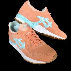 Asics GEL-LYTE 5 “Full bloom”Coral Reef/Clear Water Men’s size 10.5 EUC